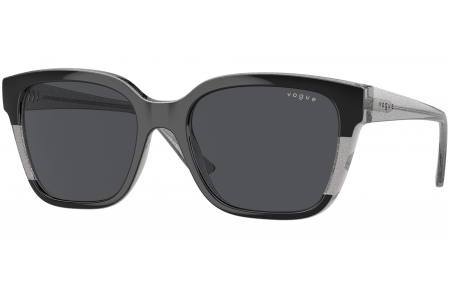 Gafas de Sol - Vogue eyewear - VO5558S - 313387  BLACK TRANSPARENT GREY GLITTER // DARK GREY