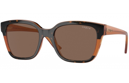 Gafas de Sol - Vogue eyewear - VO5558S - 313473  HAVANA TRANSPARENT BROWN GLITTER // DARK BROWN