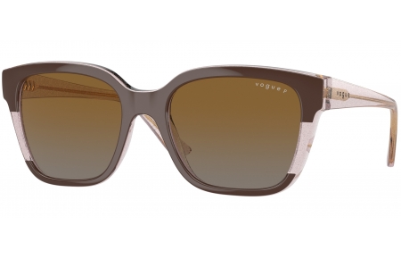 Gafas de Sol - Vogue eyewear - VO5558S - 3136T5  BROWN TRANSPARENT ROSE GLITTER // GREY GRADIENT BROWN POLARIZED