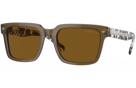 Gafas de Sol - Vogue eyewear - VO5573S - 314483  TRANSPARENT OLIVE GREEN // DARK BROWN POLARIZED