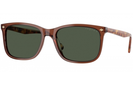 Gafas de Sol - Vogue eyewear - VO5618S - 32029A  TRANSPARENT BROWN // DARK GREEN POLARIZED