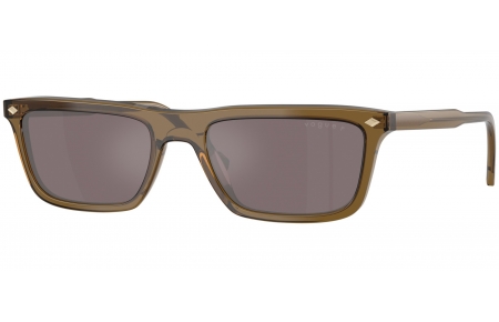 Gafas de Sol - Vogue eyewear - VO5687S - 3260LB  TRANSPARENT OLIVE GREEN // PINK MIRROR SILVER POLARIZED