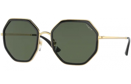 Lunettes de soleil - Vogue eyewear - VO4224S - 280/71 GOLD BLACK // DARK GREEN