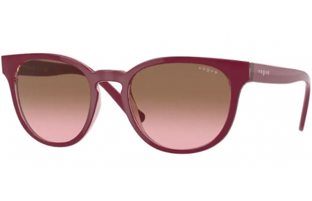 Sunglasses - Vogue eyewear - VO5271S - 296014 TOP BORDEAUX FLOWERS RED // PINK GRADIENT BROWN