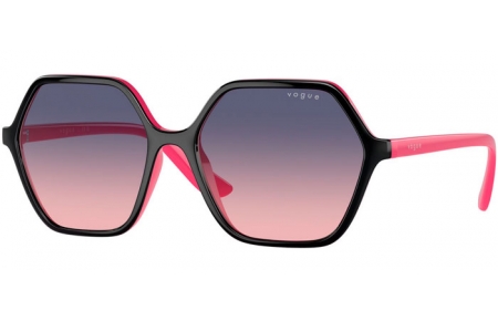 Lunettes de soleil - Vogue eyewear - VO5361S - 3009I6  BLACK FUCHSIA // BLUE GRADIENT PINK