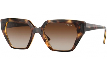 Lunettes de soleil - Vogue eyewear - VO5376S - W65613 DARK HAVANA // BROWN GRADIENT