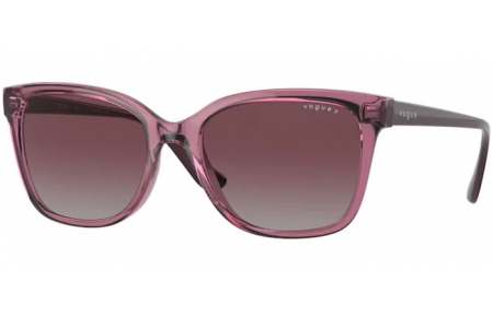 Sunglasses - Vogue eyewear - VO5426S - 276162 TRANSPARENT PURPLE // DARK VIOLET GRADIENT GREY POLARIZED