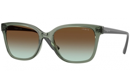 Lunettes de soleil - Vogue eyewear - VO5426S - 3086E8  TRANSPARENT GREEN // BROWN GRADIENT GREEN