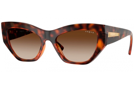 Lunettes de soleil - Vogue eyewear - VO5607S - W65613  DARK HAVANA // DARK BROWN GRADIENT