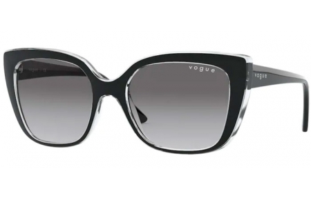 Lunettes de soleil - Vogue eyewear - VO5337S - 283911 TOP BLACK SERIGRAPHY // GREY GRADIENT