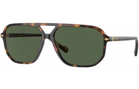 Lunettes de soleil - Vogue eyewear - VO5531S - 27189A  DARK HAVANA // DARK GREEN POLARIZED