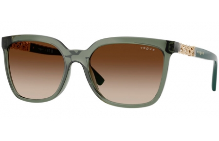 Lunettes de soleil - Vogue eyewear - VO5633SB - 308613  TRANSPARENT GREEN // BROWN GRADIENT