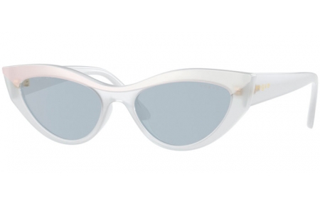 Gafas de Sol - Vogue eyewear - VO5637SU - 32201U  TOP WHITE // AZURE MIRROR SILVER