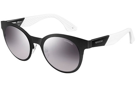 Sunglasses - Carrera - CARRERA 5012/S - 5XJ (IC) MATTE BLACK BLACK WHITE // GREY MIRROR GRADIENT SILVER