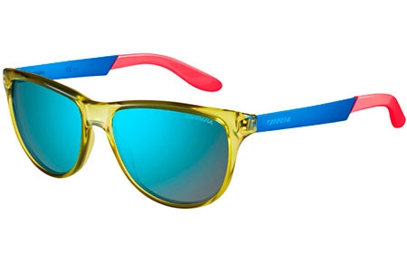 Gafas de Sol - Carrera - CARRERA 5015/S - 8RB (3U) YELLOW BLUE // KHAKI MIRROR BLUE