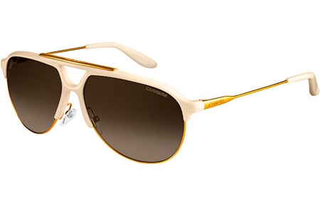 Sunglasses - Carrera - CARRERA 83 - 0SD (DB)  IVORY ANTIQUE GOLD // BROWN GREY GRADIENT