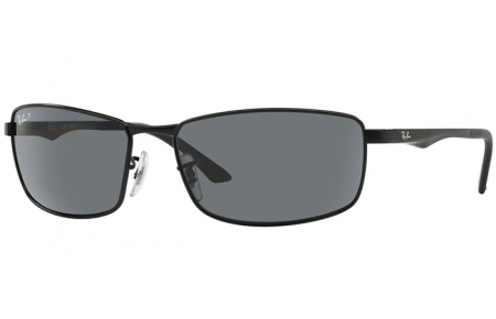 Sunglasses - Ray-Ban® - Ray-Ban® RB3498 - 006/81 MATTE BLACK // GREY POLARIZED