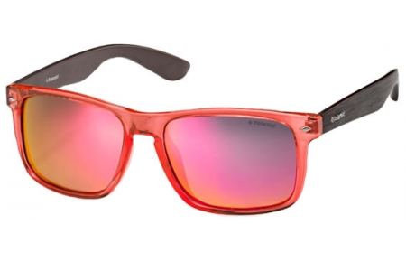 Lunettes de soleil - Polaroid - PLD 6008/S - QID  (OZ) ORANGE BROWN STRAIN // RED MIRROR POLARIZED
