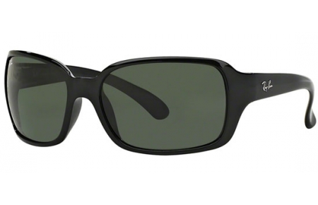 Lunettes de soleil - Ray-Ban® - Ray-Ban® RB4068 - 601 BLACK // CRYSTAL GREEN
