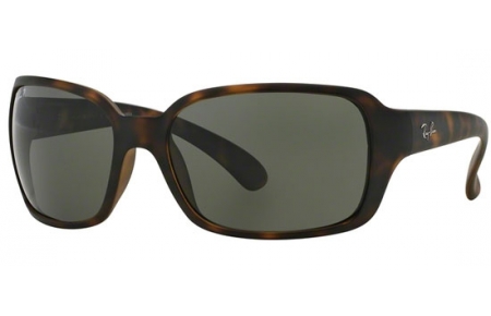 Sunglasses - Ray-Ban® - Ray-Ban® RB4068 - 894/58 MATTE HAVANA // GREEN POLARIZED