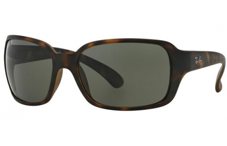 Lunettes de soleil - Ray-Ban® - Ray-Ban® RB4068 - 894/58 MATTE HAVANA // GREEN POLARIZED