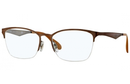 Frames - Ray-Ban® - RX6345 - 2732 BRUSHED LIGHT BROWN ON GREY