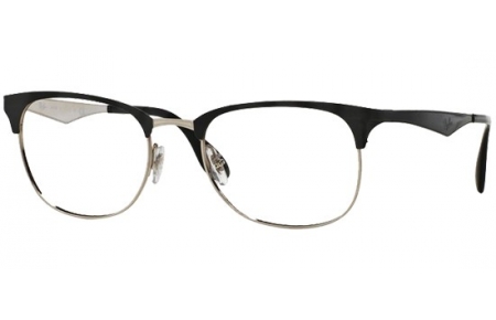 Lunettes de vue - Ray-Ban® - RX6346 - 2861 TOP BLACK ON SILVER