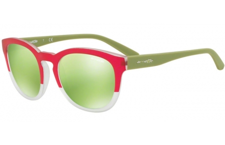 Gafas de Sol - Arnette - AN4230 CUT BACK - 24228N MATTE BORDEAUX MATTE CRYSTAL // LIGHT GREEN MIRROR GREEN