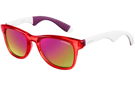 Lunettes de soleil - Carrera - CARRERA 6000/R - 4OR (E2) TRANSPARENT RED WHITE // PINK VIOLET GOLD MIRROR