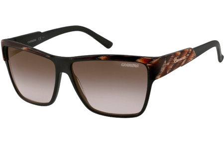 Lunettes de soleil - Carrera - CARRERA 42 - 7J4 (ZU) HORN BROWN BLACK // BROWN GREY