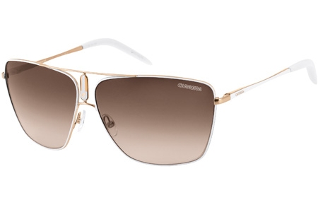 Lunettes de soleil - Carrera - CARRERA 43 - 8Q5 (81) SHINY GOLD WHITE // BROWN GREY GRADIENT