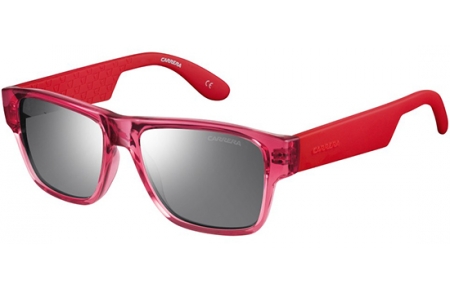 Lunettes Junior - Carrera Junior - CARRERINO 15 - KNV (SS) TRANSPARENT RED // GREY SILVER MIRROR