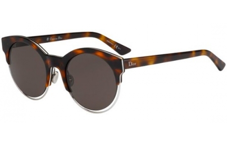 Sunglasses - Dior - DIORSIDERAL1 - J6A (NR) HAVANA PALLADIUM // BROWN GREY