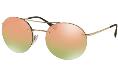 Sunglasses - Prada Linea Rossa - SPS 54RS - ZVN5L2 PALE GOLD // GREY MIRROR ROSE GOLD