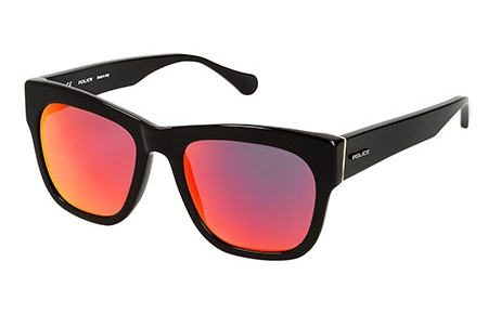 Gafas de Sol - Police - S1910 LOUMA 2 - 700R  BLACK // RED ORANGE MIRROR