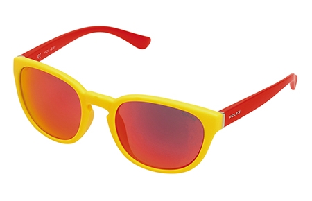 Gafas de Sol - Police - S1937 HOT 2 - ARCR RED YELLOW // RED MIRROR