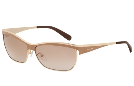 Gafas de Sol - Police - S8764 CHAOS 3 - F92X ROSE GOLD LIGHT BROWN // LIGHT BROWN GRADIENT