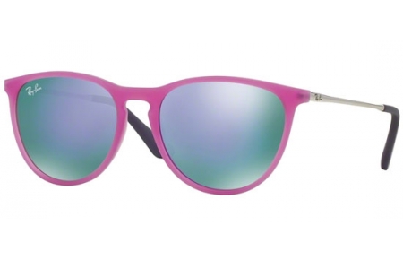 Gafas Junior - Ray-Ban® Junior Collection - RJ9060S - 70084V VIOLET FLUO TRANSPARENT RUBBER // GREY MIRROR VIOLET