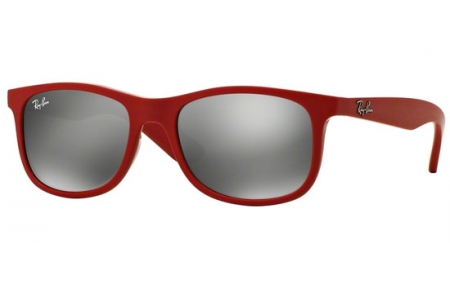Frames Junior - Ray-Ban® Junior Collection - RJ9062S - 70156G MATTE RED // GREY MIRROR SILVER
