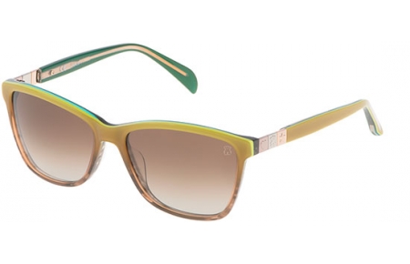 Sunglasses - Tous - STO902 - 0AGV OCRE // BROWN GRADIENT GREEN