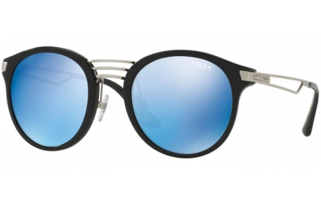 Sunglasses - Vogue - VO5132S - W44/55 BLACK // BLUE MIRROR BLUE