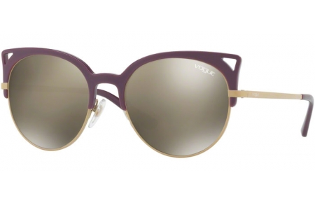 Gafas de Sol - Vogue - VO5137S - 25395A VIOLET // LIGHT BROWN MIRROR DARK GOLD