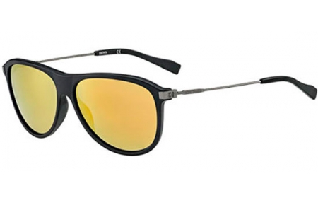 Sunglasses - Boss Orange - BO 0155/S - BAM (SQ) BLACK MATTE DARK RUTENIUM // MULTILAYER GOLD