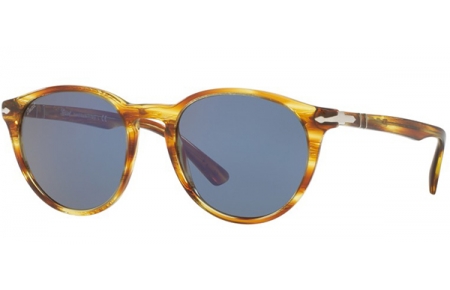 Sunglasses - Persol - PO3152S - 904356 STRIPED BROWN YELLOW // BLUE