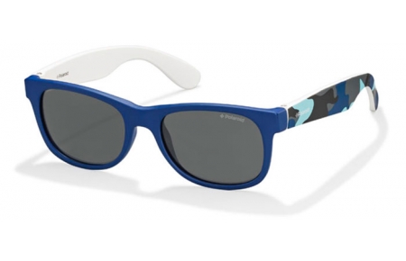 Frames Junior - Polaroid Junior - P0300 - T6D  (Y2) BLUE CAMUFALGE BLUE // GREY POLARIZED