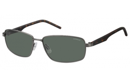 Gafas de Sol - Polaroid - PLD 2041/S - VXT (RC) DARK RUTHENIUM HAVANA // GREEN POLARIZED