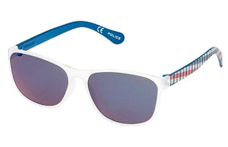 Gafas de Sol - Police - S1986 TRICK 1 - Z69B WHITE BLUE // DARK GREY POLARIZED