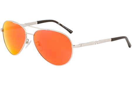 Gafas de Sol - Police - S8746 LEGEND 2 - 589R SILVER // ORANGE MIRROR