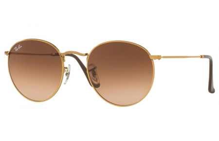 Gafas de Sol - Ray-Ban® - Ray-Ban® RB3447 ROUND METAL - 9001A5 SHINY LIGHT BRONZE // PINK GRADIENT BROWN