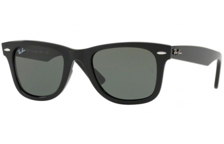 Lunettes de soleil - Ray-Ban® - Ray-Ban® RB4340 WAYFARER - 601 BLACK // GREEN